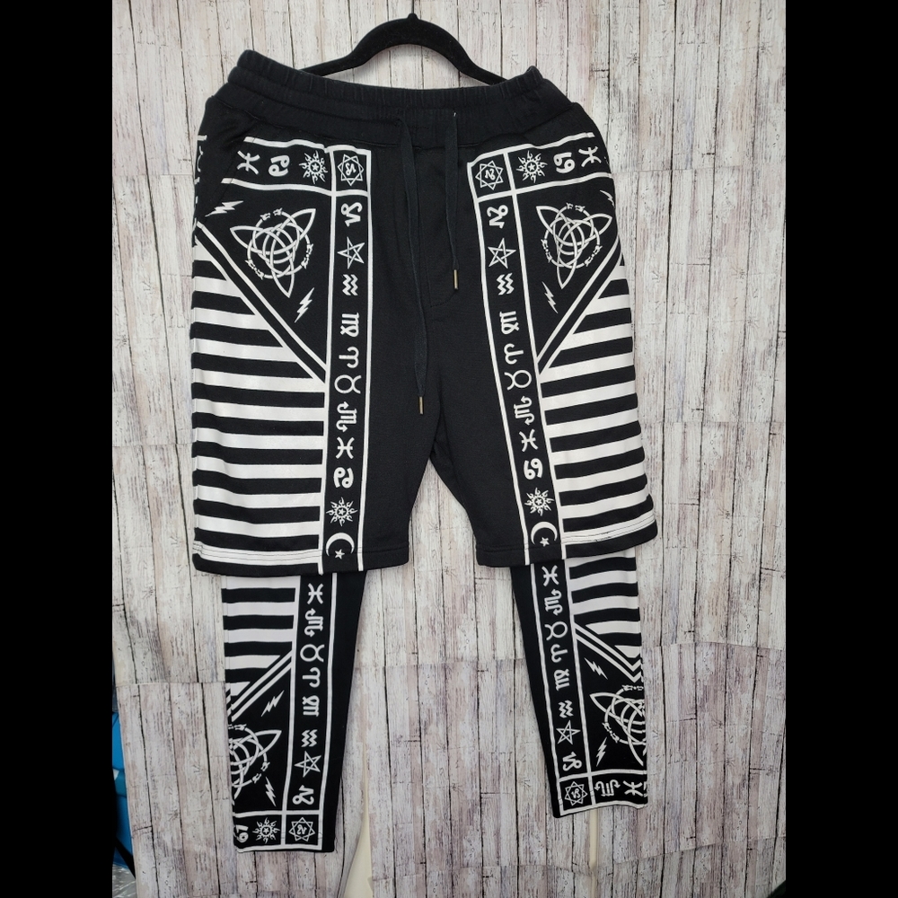 Square Zero Ancient Script Men Leggings